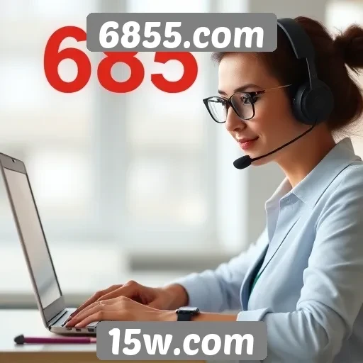 Exploração das funcionalidades de suporte ao cliente em 6855.com